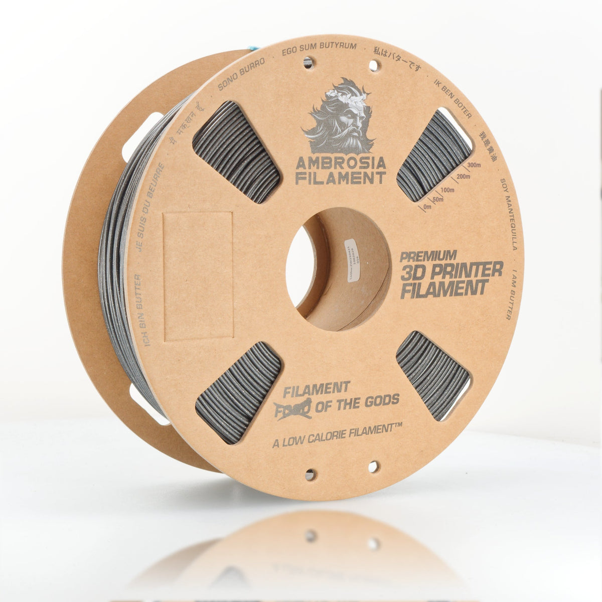 AMBROSIA ABS Matte Filament of the Gods - 1KG Bambu AMS Friendly Cardboard Spools Premium 3D Printing Filament - West3D 3D Printing Supplies - AMBROSIA FILAMENT