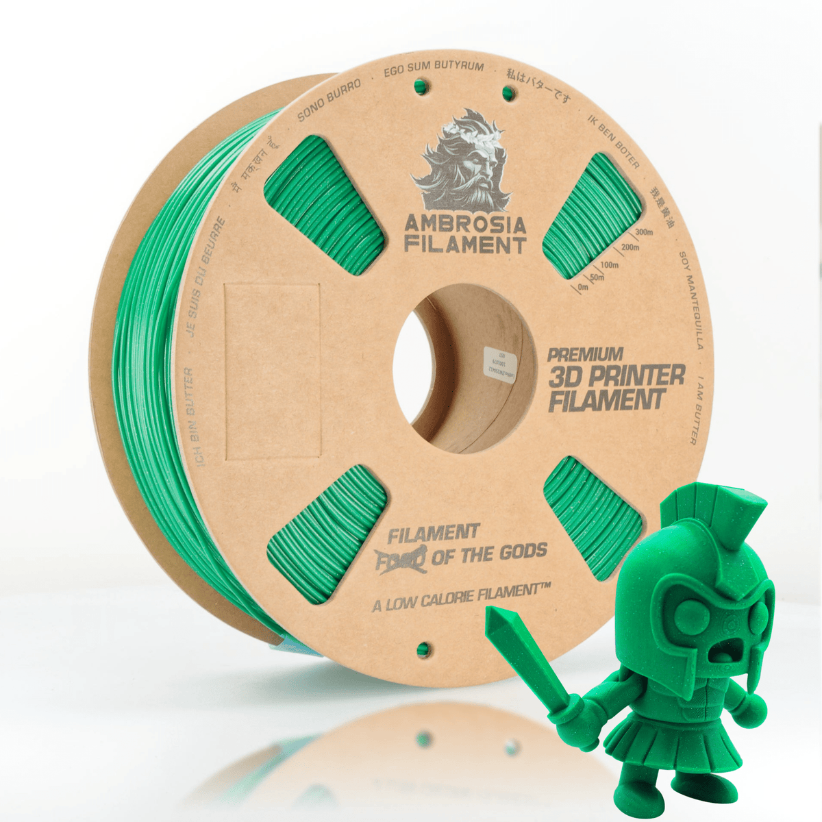 AMBROSIA ASA Galactic Filament of the Gods (Glitter / Sparkle) - 1KG Bambu AMS Friendly Cardboard Spools Premium 3D Printing Filament - West3D 3D Printing Supplies - AMBROSIA FILAMENT