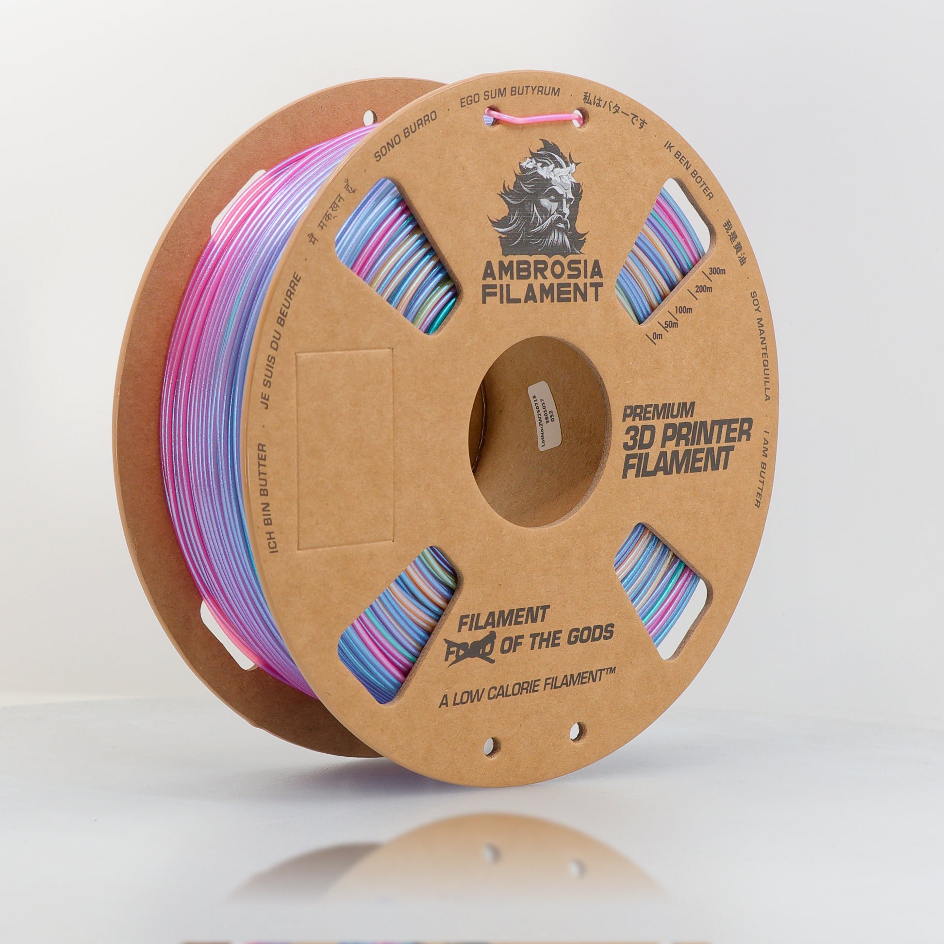 ドル・アムロス Foil 1枚 AMBROSIA Dolos Color Shifting PLA Filament of the Gods - 1KG Bambu