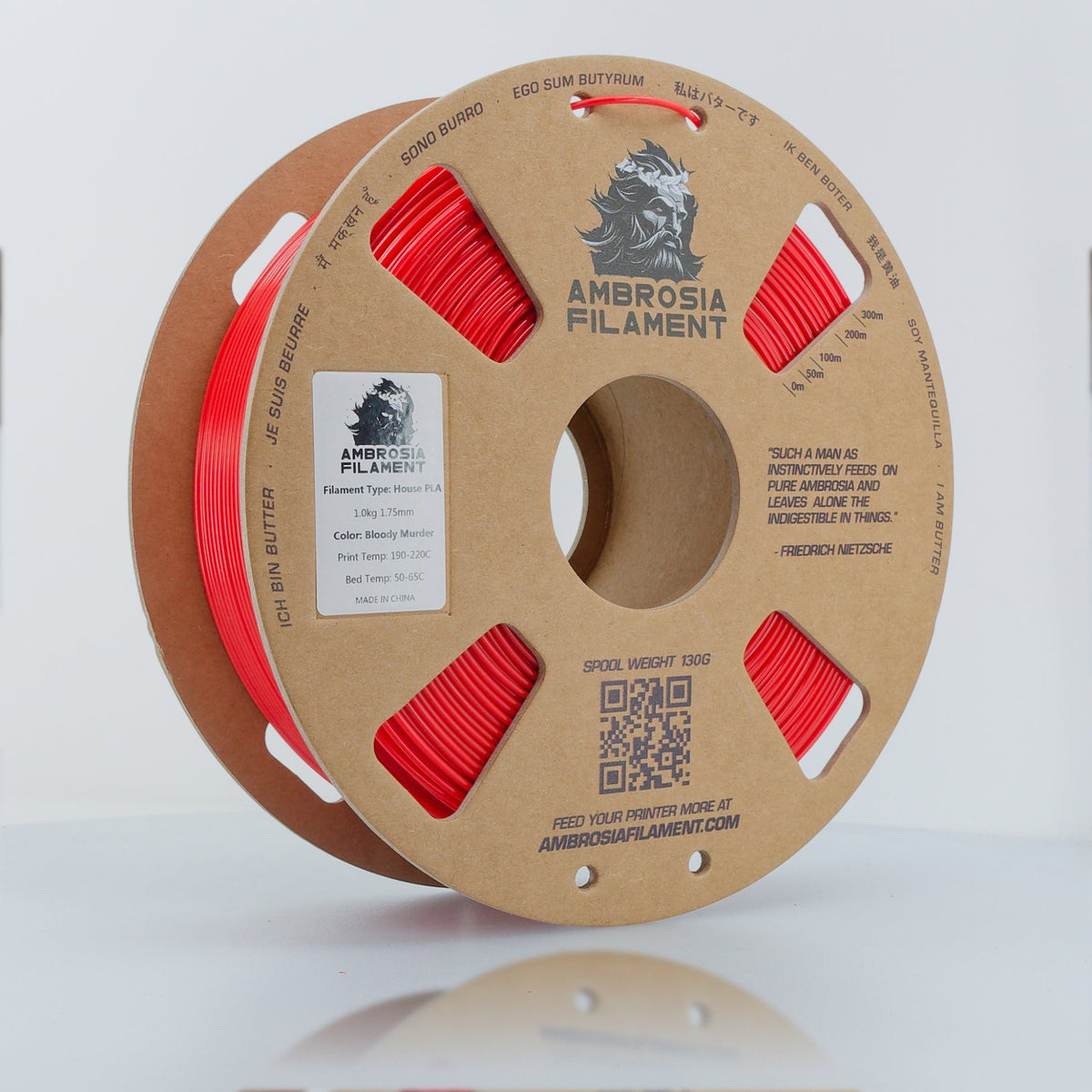 AMBROSIA ASA Filament of the Gods - 1KG Bambu AMS Friendly Cardboard Spools Premium 3D Printing Filament House ASA - West3D 3D Printing Supplies - AMBROSIA FILAMENT