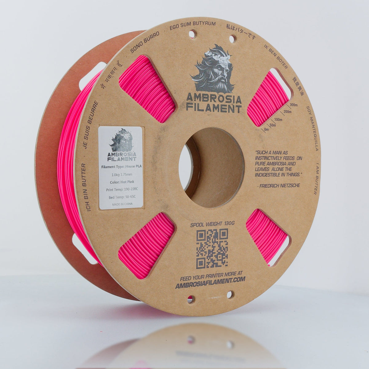 AMBROSIA ASA Filament of the Gods - 1KG Bambu AMS Friendly Cardboard Spools Premium 3D Printing Filament House ASA - West3D 3D Printing Supplies - AMBROSIA FILAMENT