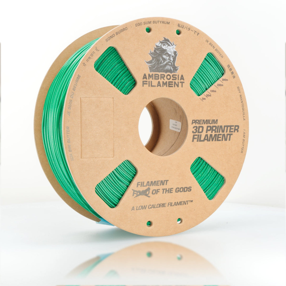 AMBROSIA ASA Galactic Filament of the Gods (Glitter / Sparkle) - 1KG Bambu AMS Friendly Cardboard Spools Premium 3D Printing Filament - West3D 3D Printing Supplies - AMBROSIA FILAMENT