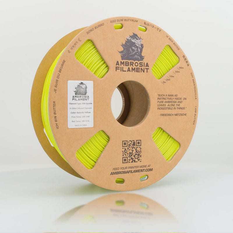 AMBROSIA ASA Galactic Filament of the Gods (Glitter / Sparkle) - 1KG Bambu AMS Friendly Cardboard Spools Premium 3D Printing Filament - West3D Printing - AMBROSIA FILAMENT