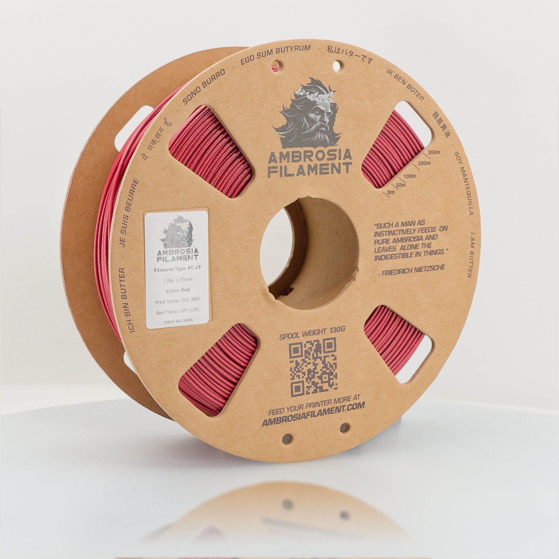 AMBROSIA PC-CF Filament of the Gods - 1KG Bambu AMS Friendly