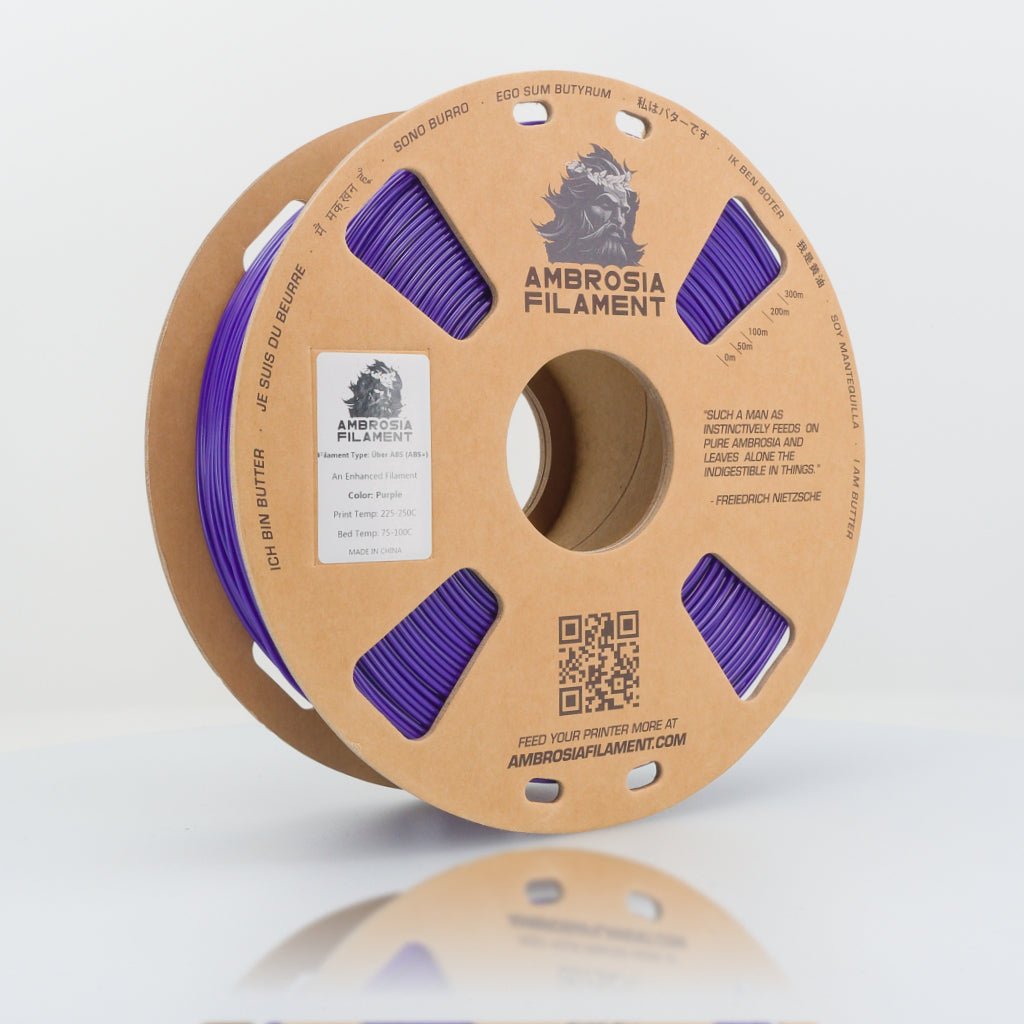 AMBROSIA Uber ABS Filament of the Gods - 1KG Bambu AMS Friendly